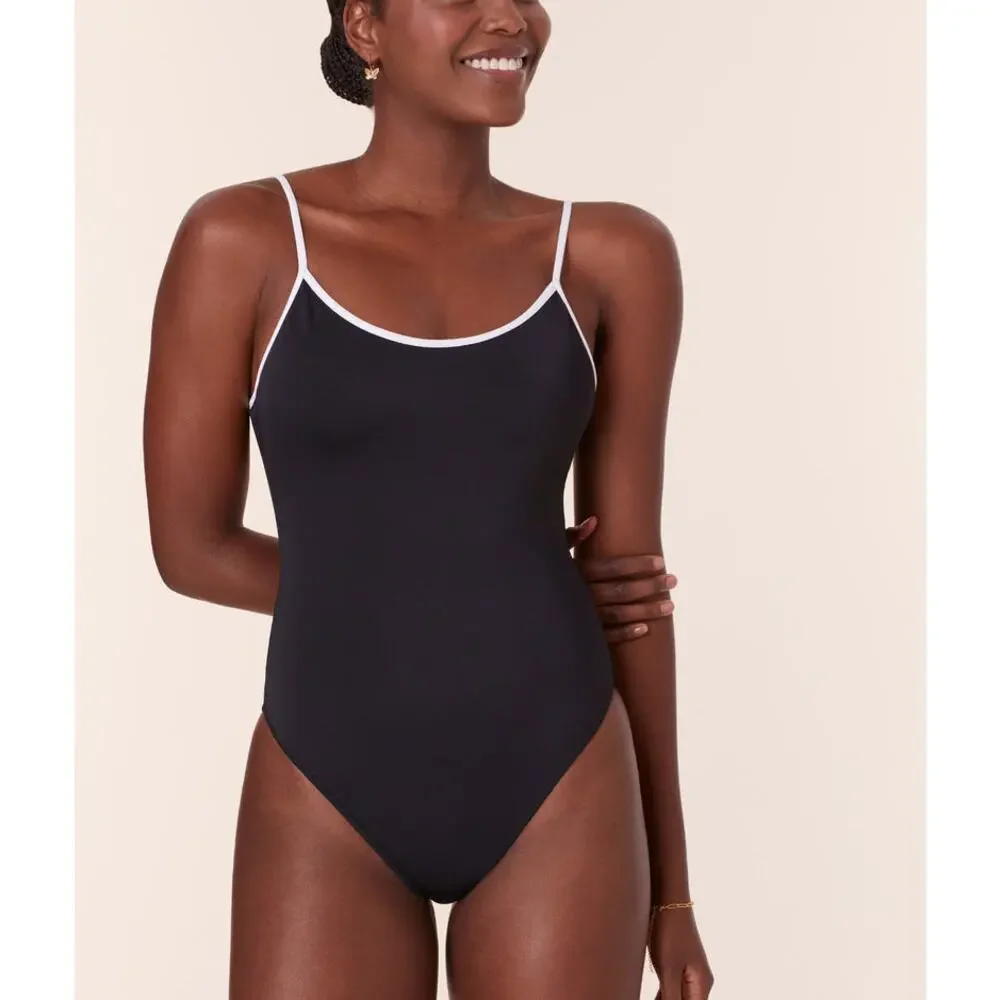 Andie Swim The Bells One Piece in Black L NWT